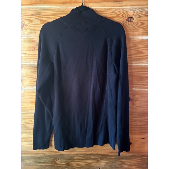 Polo Jeans Company Ralph Lauren Men's Quarter Zip Sweater Black XL Cotton - Picture 6 of 8